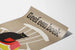 Decoratieve poster met kat en boek op stoel