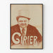 Vintage Girier poster with a top hat