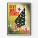 Vintage Christmas Poster - Invest in War Bonds