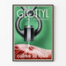 Vintage advertising poster Glottyl stops cough