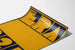 Grafische Poster Go Era 3 2 1 in Blauw en Geel