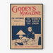 Vintage poster van Godey's magazine over Anna Ella Carroll