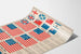 Poster Evolutie van de Amerikaanse vlag - Historische muurdecoratie