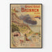 Vintage poster of the Grand Hotel Brunnen in Switzerland - Lake Lucerne