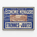 Vintage poster van de Grootwarenhuizen van de Huishoudelijke Economie - Retro wanddecoratie — ingelijst kunstwerk aan de muur