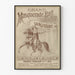 Vintage poster of the Grand Masquerade Ball Brooklyn Saengerbund 1887