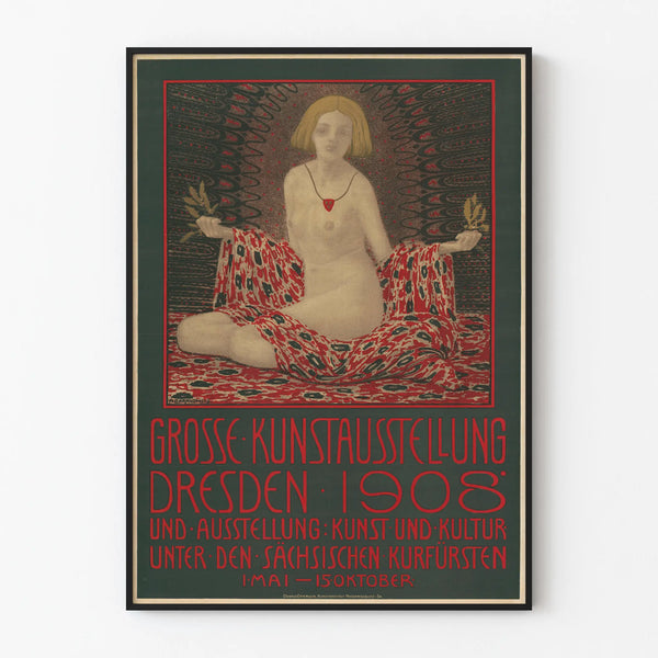 Art Nouveau poster tentoonstelling in Dresden 1908