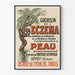 Vintage poster Genezing van eczeem en huidaandoeningen