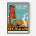 Vintage poster Haere Mai Welcome to New Zealand
