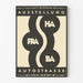 Tentoonstellingsposter Autostrasse in Gewerbemuseum Basel