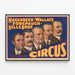 Vintage poster van Circus Hagenbeck Wallace en Forepaugh Sells Bros — ingelijst kunstwerk aan de muur