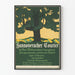 Vintage poster van de Hannoversche Courant met gestileerde boom