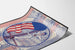 Amerikaanse patriotische vintage poster met zeeman en vlag U.S.A.