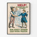 Vintage poster Vrouwen Landleger van Amerika - New Jersey Divisie
