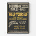 Vintage Theater Poster Help Yourself Paul Vulpius