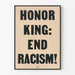 Muurposter Eer Koning Einde Racisme