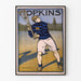 Vintage poster of Hopkins lacrosse player 1905