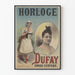 Vintage poster of the eccentric and humorous Dufay clock