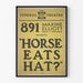 Vintage theaterposter "Horse Eats Hat?" 891 Maxine Elliott Theatre