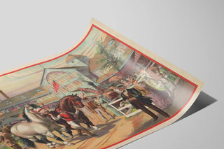 horses-and-jockeys-at-the-fair-with-building-in-the-background