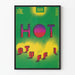 Poster tentoonstelling beeldhouwwerk Hot Stuff in gietijzer