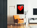Decorative Poster Heart and Razor Blade - Human Concern / Personal Torment