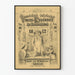 German satirical vintage poster 1872 - Humor and caricature