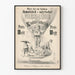 Vintage satirical poster of the popular calendar 1866