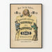 Vintage humorous satirical poster of the popular calendar 1862