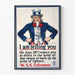 Vintage poster Uncle Sam W.S.S. Werving en inschrijving