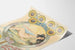 Art Nouveau Poster Il Mattino with sunflowers and a feminine figure