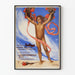 Artistic Poster of the Monument to Giuseppe Garibaldi by P. Novellini