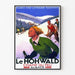 La Hohwald-skistation in de Elzas | Kunstdruk van een oude poster