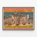 Vintage poster Imre Kiralfy's Columbus and the Discovery of America — framed artwork on a wall