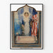 Patriotic and Heroic Commemorative Poster with American Flag