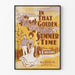Vintage Poster In That Golden Summer Time – Retro Muurdecoratie