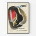 Vintage poster of public transportation safety in case of blackout