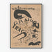 Typografische futuristische Italiaanse poster oorlog en explosie