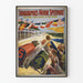 Vintage poster van de Indianapolis Motor Speedway autorace
