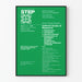 Vintage decorative poster « Indirect Costs of Research » green