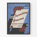 Vintage theaterposter Instructie Toegestaan - Retro muurschildering