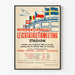 Vintage poster van de internationale atletiekbijeenkomst 1948