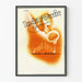 Vintage artistieke poster Iodarsenic met muzikale esthetiek