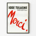 Reclameposter Jodium Tulasne Dank in Rode Lettering