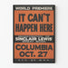 Vintage poster It Can't Happen Here - Wereldpremière