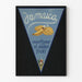 Vintage poster bananen Jamaica muurdecoratie