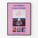 Poster Jan Wolkers 50 jaar schrijven