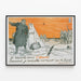 Vintage War Poster - Wedding at the Front — framed artwork on a wall