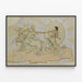 Artistic poster: Joel on his chariot drawn by horses — framed artwork on a wall