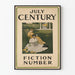 Vintage muurposter juli eeuw fictie nummer